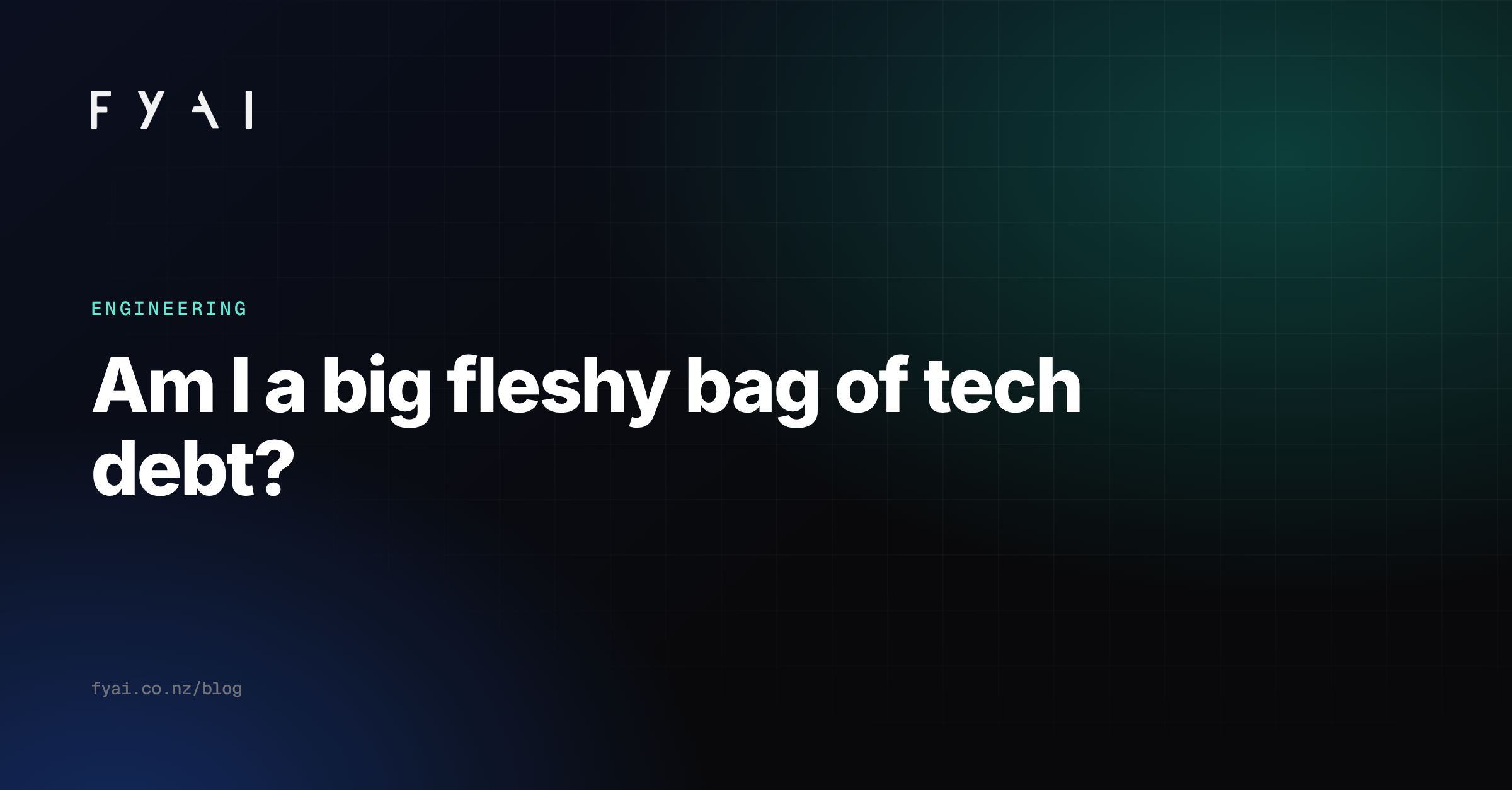 Am I a Big Fleshy Bag of Tech Debt? – Engineering in the Age of AI Orchestration